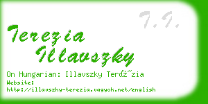 terezia illavszky business card